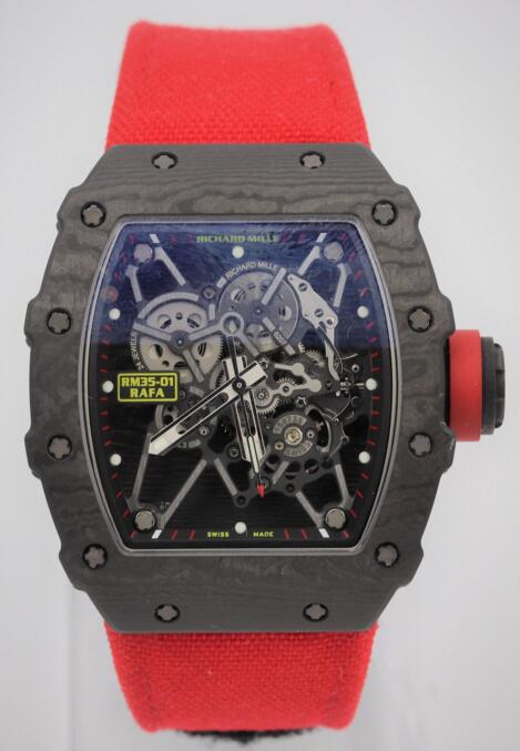 Review Richard Mille RM035-01 Rafael Nadal Signature Black NTPT Carbon Watch copy - Click Image to Close